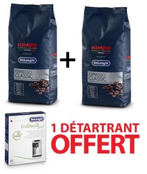 Offre promo 2 paquets de caf Delonghi achets - 1 dtartrant offert