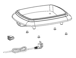 Socle + cordon d'alimentation + interrupteur raclette Cube Moulinex