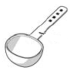 Cuillère doseuse pour cafetière Smeg DCF02 numéro de série 5133