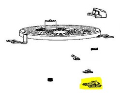 Enjoliveur bleu de la poign�e pour cuiseur �lectrique Moulinex Cookeo Infinity CE97GUF0