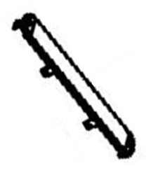 Cache bleu de la poigne pour friteuse sans huile Moulinex Easy Fry Compact EZ145B20/87A