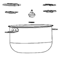 Cuve de cuisson 6,5 litres pour cuiseur lectrique Moulinex Cookeo Infinity CE98