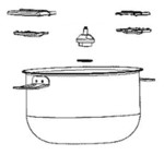 Cuve de cuisson 6,5 litres pour cuiseur lectrique Moulinex Cookeo Infinity CE98