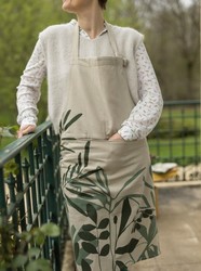 Tablier de cuisine Majda beige avec poche Winkler