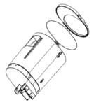 Tambour pour machine à glaces Moulinex Freezi MJ8024F0 - MJ803AF0