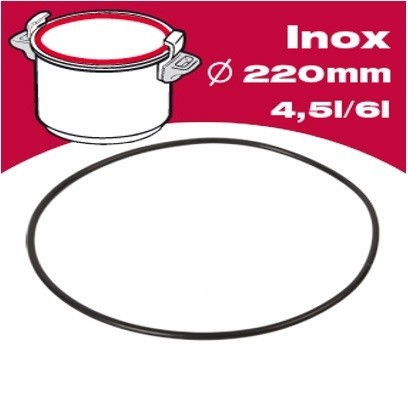 Joint Seb cocotte 4,5/6L, Alu, Inox, 790141, Pièce origine constructeur