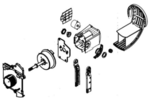 Moteur de l'h�lice pour ventilateur Turbo Swift Compact Rowenta