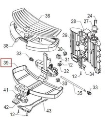 support du bac de rcupration pour robot caf Talea Touch Plus de Saeco