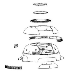 Vue clate (partielle) Cookeo Infinity Moulinex - partie couvercle