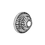 Grille arrire pour brosse coiffante de Calor