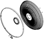 Grille avant pour ventilateur Essential + VU4410 - VU4440 Rowenta