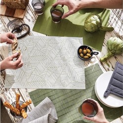 Set de table eucalyptus / vert clair Gena 33 x 45 cm Winkler