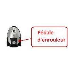 pdale d'enrouleur pour aspirateur Rowenta Compacteo