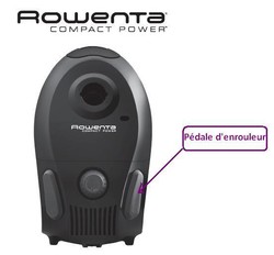 pdale d'enrouleur pour aspirateur Rowenta Compact Power