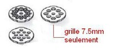 VITACOMPACT-grille 7.5mm hachoir SEB