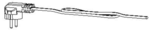 Cordon d&#039;alimentation pour robot Masterchef Essential MOULINEX QA15