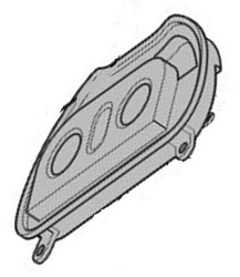 Support du bac  eau pour machine expresso Delonghi Dedica Duo EC890.GR