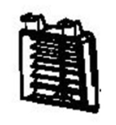 Grille de ventilation droite pour friteuse air fryer Moulinex Easy Fry Dual Flex EZ9228F0 - EZ922DF0