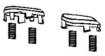 Kit 2 pdales grises pour Swift Power Cyclonic RO2941EA/870 Rowenta