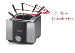 lot de 6 fourchettes  fondue pour fiteuse/fondue Riviera & Bar QD512A8