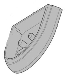 Bac de rcupration vert pour machine expresso Delonghi Dedica Duo EC890.GR