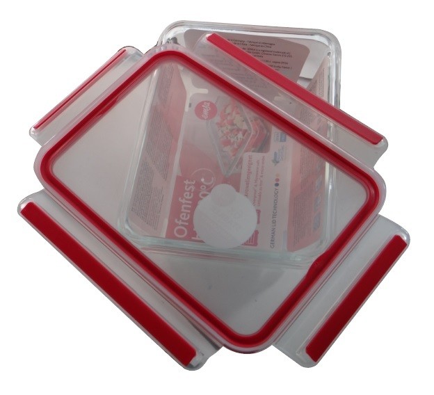 Boîte inox rectangulaire 800 ml Clip & Close Emsa