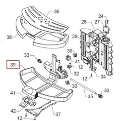 support du bac de rcupration pour robot caf Talea Touch de Saeco