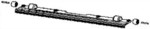 2 roulettes et support avant aspirateur laveur Rowenta X-CLEAN 10 GZ7