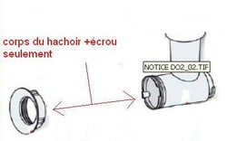 VITACOMPACT -corps+crou hachoir SEB