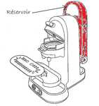 rservoir pour cafetire Seb Supremia CD402...