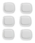 Pack de 6 couvercles blancs pour yaourtire SEB Multi Dlices YG660 - YG661