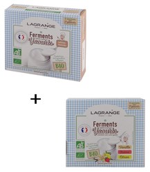 Ferments yaourts bio natures + aromatiss Lagrange