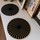 Set de table rond noir / or feutre Raini 40 cm Winkler