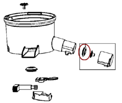 MS-651507 Joint robinet corps Extracteur de jus Moulinex