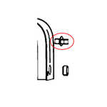 Bouton levier pour grille pain TL330D11/JQ et TL330511/JQ0 de Tefal