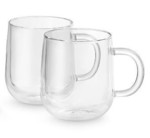 Mugs en verre  double paroi Delonghi