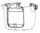 Corps en plastique vert eucalyptus pour cuiseur Moulinex Cookeo Wifi CE96G310/87A - CE96G310/87B