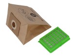 Lot de 6 sacs + 1 filtre Hepa pour aspirateur Rowenta / Moulinex City Space