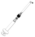 Support + tube pour ventilateur Rowenta Turbo Silence Extrme + VU5840F0