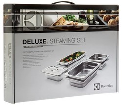 Set de cuisson inox (8 pices) Electrolux pour four vapeur