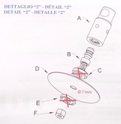 Soupape de fonctionnement - Autocuiseur Lagostina - orifice de 7 mm (Schma)