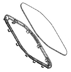 cran en verre + bague pour friteuse sans huile Tefal Easy Fry Infrared EY831GE0/PZA