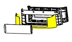 Enjoliveur avant gris pour friteuse air fryer Moulinex Easy Fry Dual Flex EZ922DF0/K2A