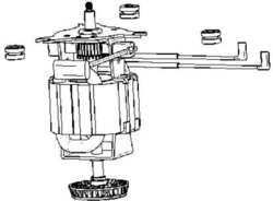 Moteur et amortisseurs pour blender Moulinex Blend Up LM19