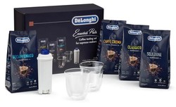 Coffret de dgustation "Essential Pack" Delonghi + filtre + 2 verres