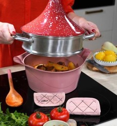 Panier vapeur inox 28 cm pour l'incroyable cocotte Cookut