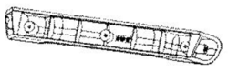 Intrieur de poigne pour grill viande Inicio Adjust GC272D10 TEFAL