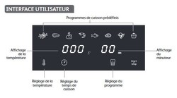tiquette pour friteuse sans huile Tefal Easy Fry Mega EY855