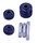 Kit de 3 roulettes + axes pour brosse Aerospin pour aspirateur balai Rowenta X-FORCE FLEX 13.60 RH9A