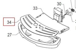 grille repose tasse pour robot caf Talea Ring V2 de Saeco